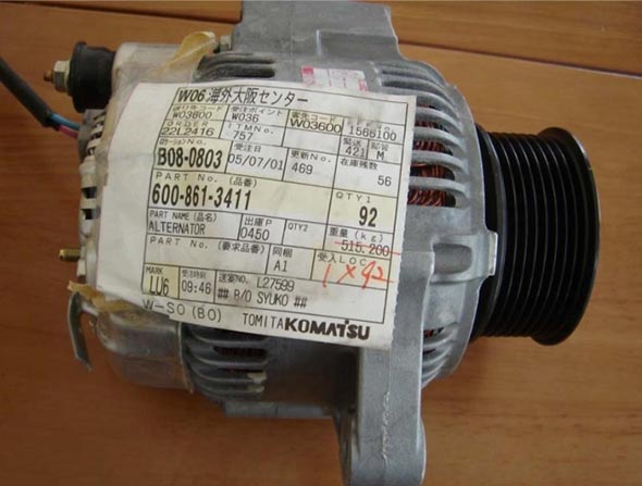 小松挖掘機配件發電機